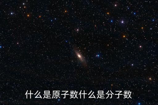 什么是原子數(shù)什么是分子數(shù)