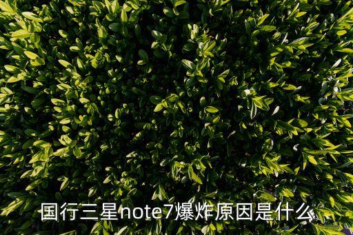 國行三星note7爆炸原因是什么