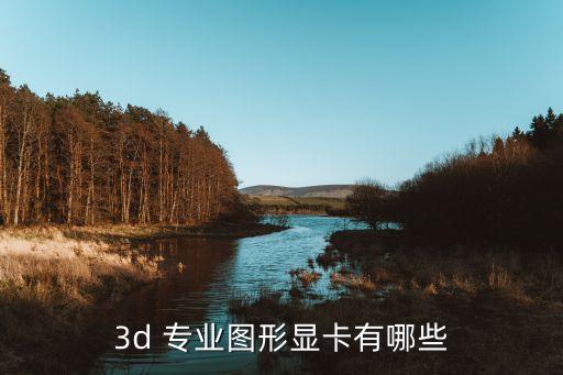 3d 專業(yè)圖形顯卡有哪些