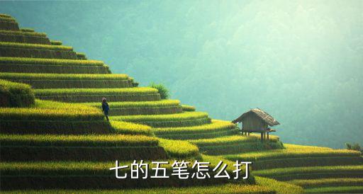 七的五筆怎么打