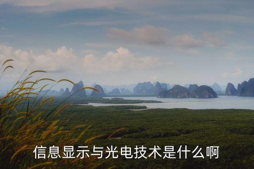 信息顯示與光電技術(shù)是什么啊