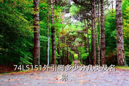 74ls151，74LS151外引腳多少分幾類及名稱