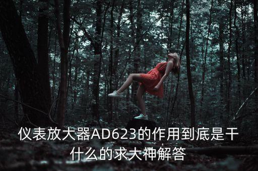 ad623，儀表放大器AD623的作用到底是干什么的求大神解答