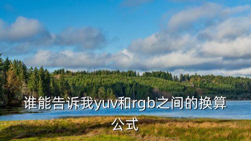 誰(shuí)能告訴我yuv和rgb之間的換算公式