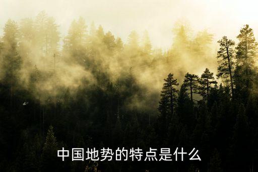 中國(guó)地勢(shì)的特點(diǎn)是什么
