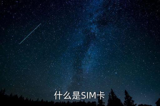 什么是sim卡，什么是SIM卡