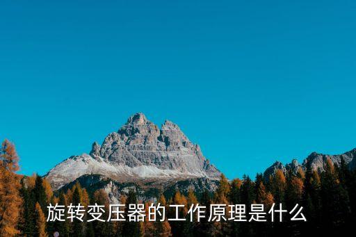 旋轉(zhuǎn)變壓器的工作原理是什么