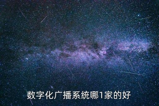數(shù)字化廣播系統(tǒng)哪1家的好