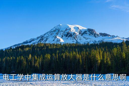 電工學(xué)中集成運算放大器是什么意思啊