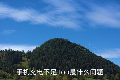 手機(jī)充電不足1oo是什么問(wèn)題