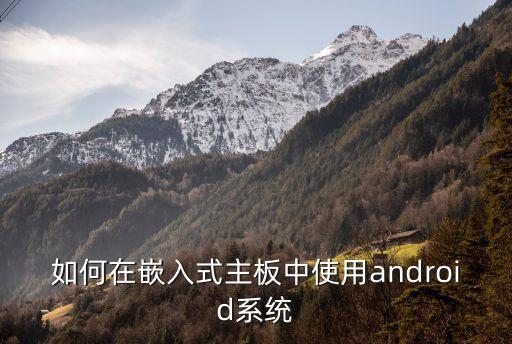 如何在嵌入式主板中使用android系統(tǒng)