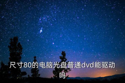 尺寸80的電腦光盤普通dvd能驅動嗎