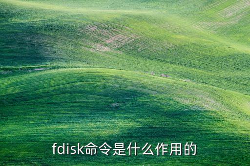 fdisk命令是什么作用的