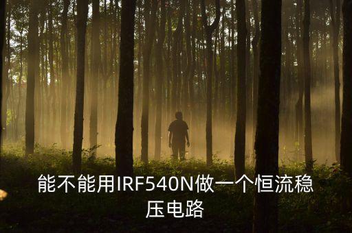 能不能用IRF540N做一個(gè)恒流穩(wěn)壓電路