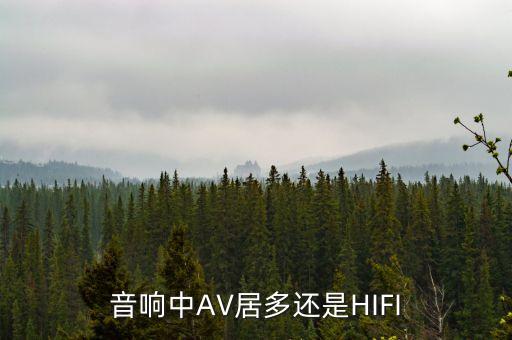 音響中AV居多還是HIFI