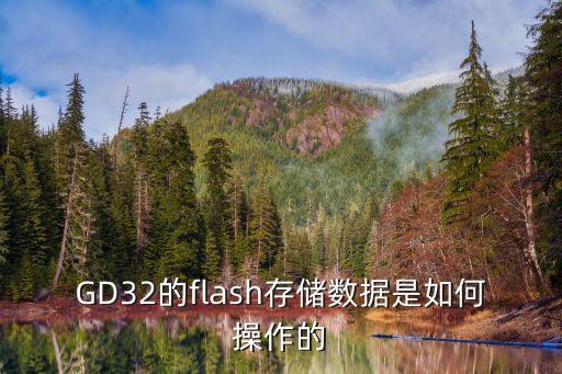 GD32的flash存儲數(shù)據(jù)是如何操作的