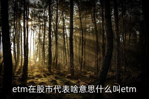 etm在股市代表啥意思什么叫etm