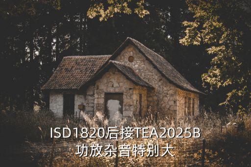 ISD1820后接TEA2025B功放雜音特別大