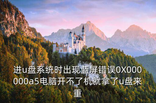 進(jìn)u盤系統(tǒng)時(shí)出現(xiàn)藍(lán)屏錯誤0X000000a5電腦開不了機(jī)就拿了u盤來重