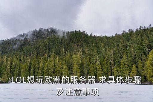 歐洲服務(wù)器，LOL想玩歐洲的服務(wù)器 求具體步驟 及注意事項(xiàng)