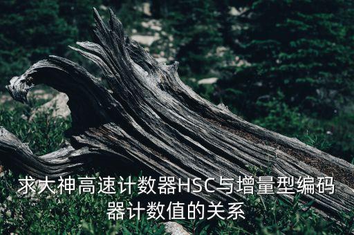 求大神高速計(jì)數(shù)器HSC與增量型編碼器計(jì)數(shù)值的關(guān)系