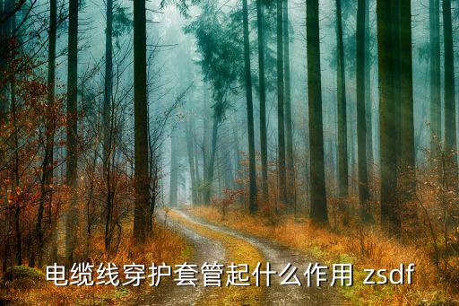 電纜線穿護(hù)套管起什么作用 zsdf