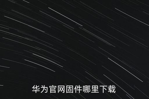 華為官網(wǎng)固件哪里下載