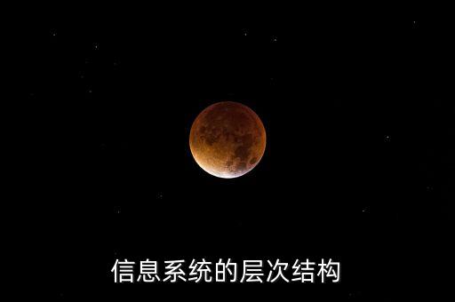 信息系統(tǒng)的層次結(jié)構(gòu)