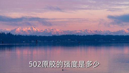 502原膠的強(qiáng)度是多少