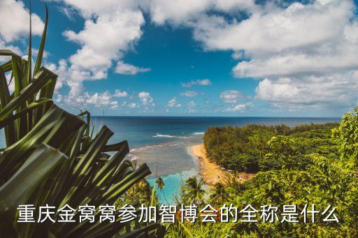 重慶金窩窩參加智博會(huì)的全稱是什么