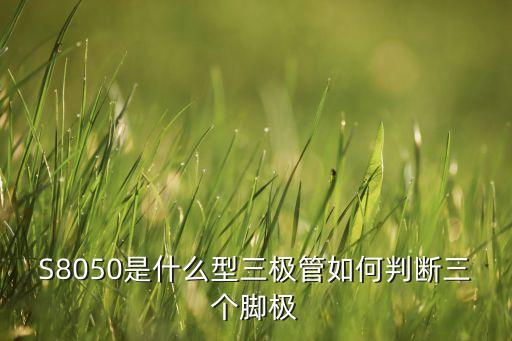 s8050三極管，s8050三極管是什么三極管