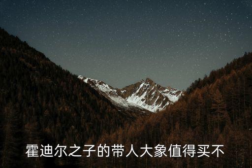 霍迪爾之子的帶人大象值得買不