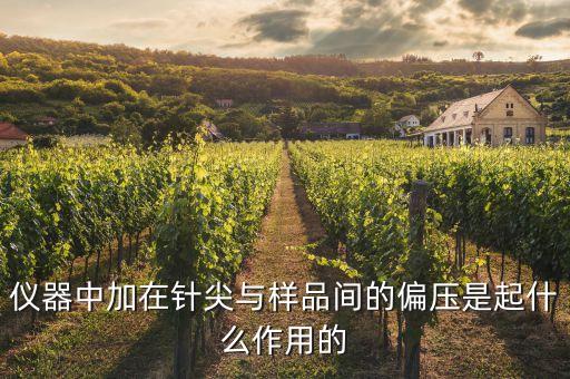 儀器中加在針尖與樣品間的偏壓是起什么作用的