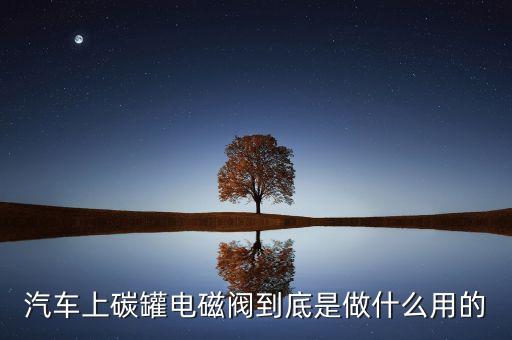 汽車上碳罐電磁閥到底是做什么用的
