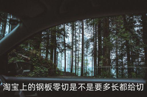 淘寶上的鋼板零切是不是要多長都給切