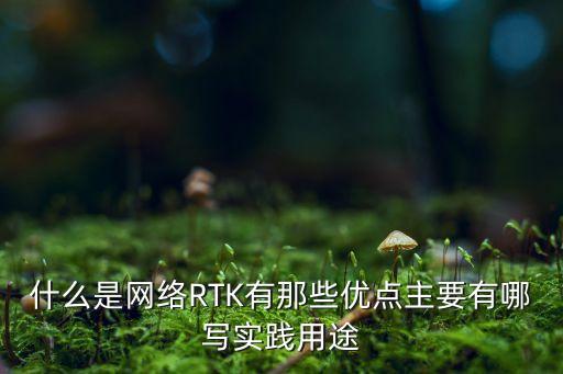 什么是網(wǎng)絡(luò)RTK有那些優(yōu)點(diǎn)主要有哪寫實踐用途