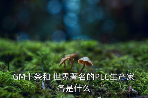 plc生產(chǎn)廠家，生產(chǎn)plc公司有哪些
