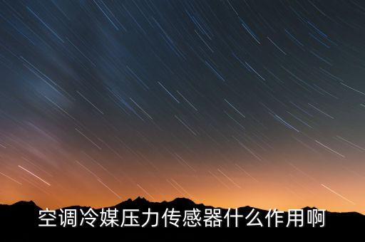 空調(diào)冷媒壓力傳感器什么作用啊