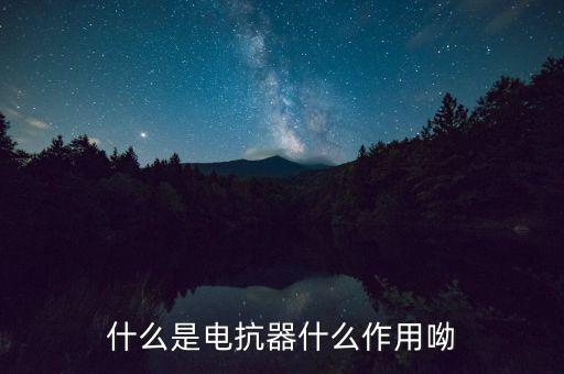 什么是電抗器什么作用呦