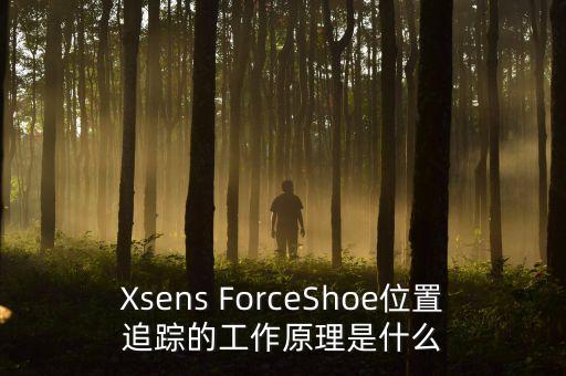 Xsens ForceShoe位置追蹤的工作原理是什么