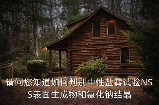 請問您知道如何判別中性鹽霧試驗(yàn)NSS表面生成物和氯化鈉結(jié)晶