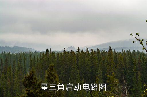 星三角啟動電路圖
