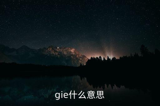 gie什么意思
