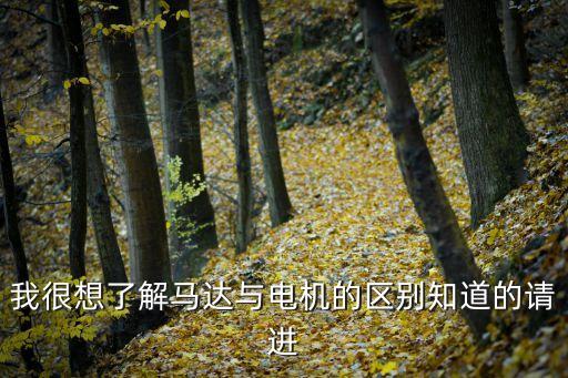 我很想了解馬達(dá)與電機(jī)的區(qū)別知道的請進(jìn)