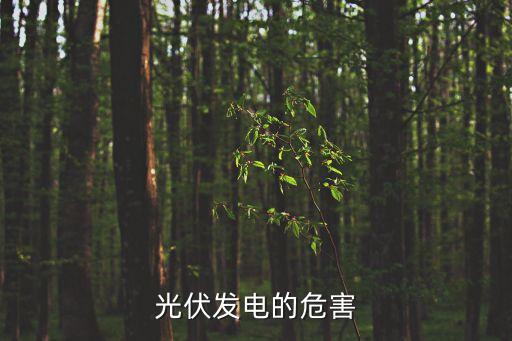 光伏發(fā)電的危害