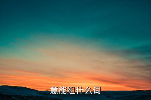 意能組什么詞