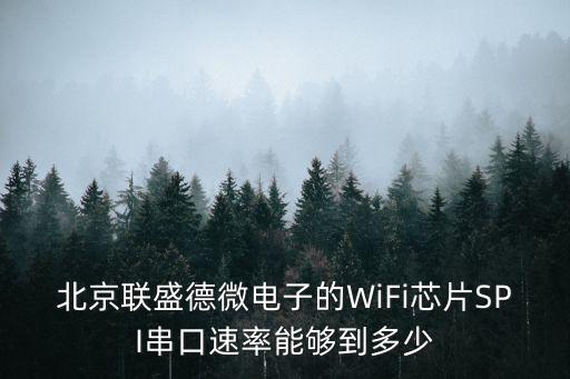 北京聯(lián)盛德微電子的WiFi芯片SPI串口速率能夠到多少