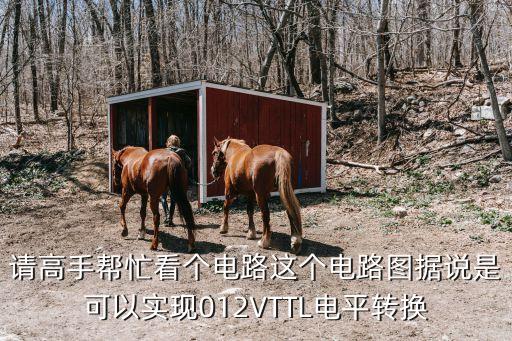 請高手幫忙看個(gè)電路這個(gè)電路圖據(jù)說是可以實(shí)現(xiàn)012VTTL電平轉(zhuǎn)換