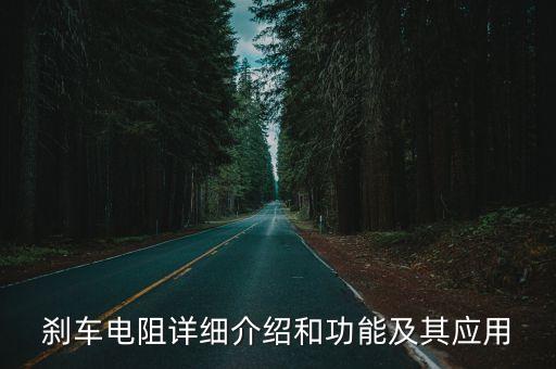 剎車電阻，關于剎車電阻的問題請教各位