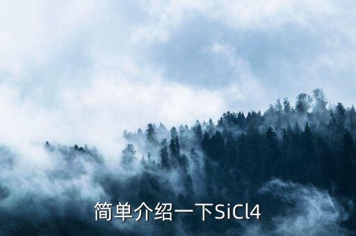 簡單介紹一下SiCl4